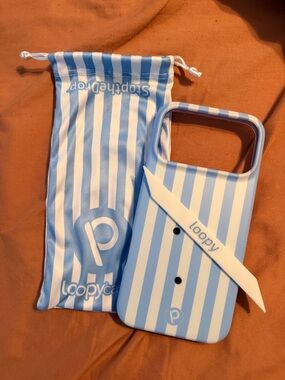 iPhone 17 Pro Max Loopy Case Blue Stripes